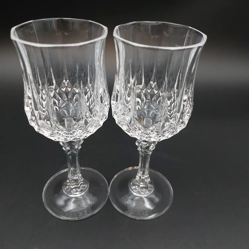 Set of 2 Cristal dArques Longchamp Cordial Glasses 4.5